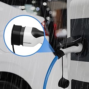 كابل شاحن الكهرباء الذكور إلى الإناث من النوع 2 الملفوف SAE J1772 من النوع 1 1 / 3 مرحلة 3.6KW - 22KW 5