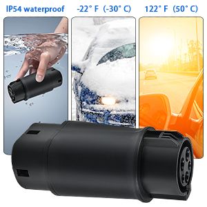 نوع 1 إلى نوع 2 محول شحن EV SAE J1772 إلى IEC62196 32A 250V 8KW 4