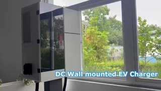 20 ‑ 60kW DC شاحن سريع مفرد / مزدوج محطة شحن EV OCPP 1.6J