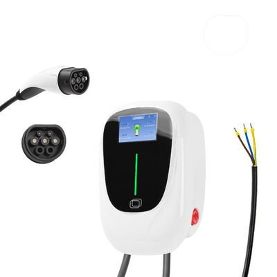 محطة شحن سيارة كهربائية منزلية ذكية مع تطبيق / DLB / RFID / WIFI / Bluetooth 7kW 11kW 22kW Wallbox EV Charger